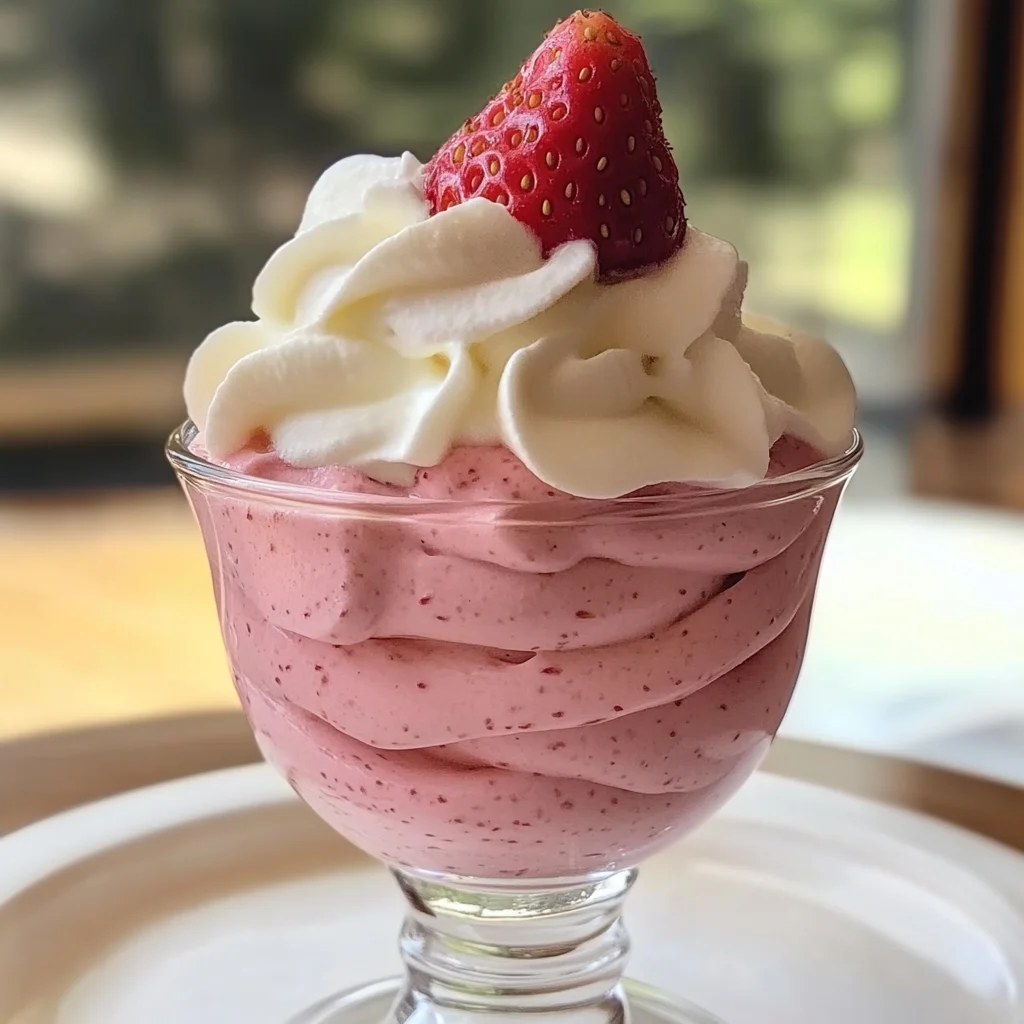 4-Ingredient Strawberry Mousse – So Light, So Dreamy!