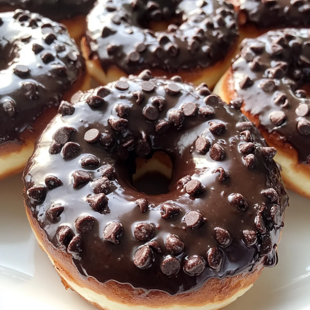 Baked Chocolate Glazed Donuts