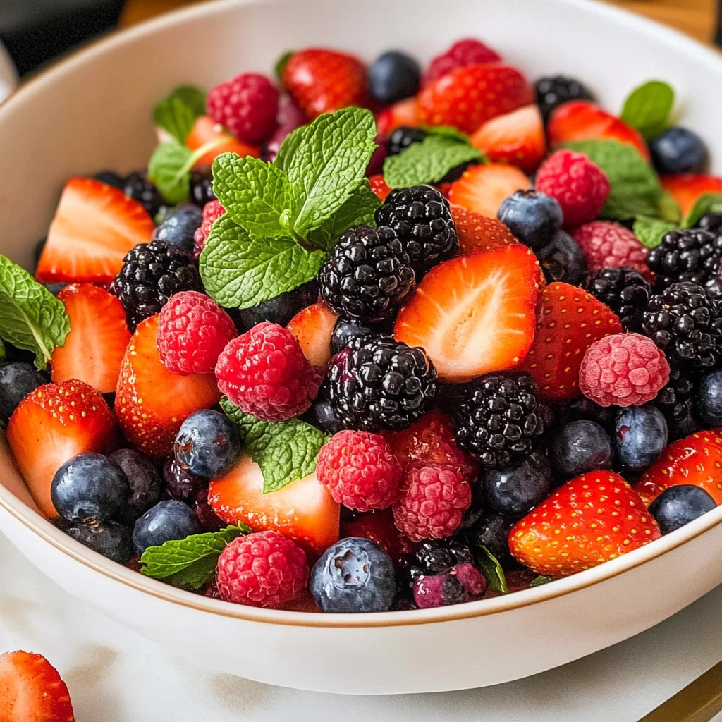 Berry Salad with Mint