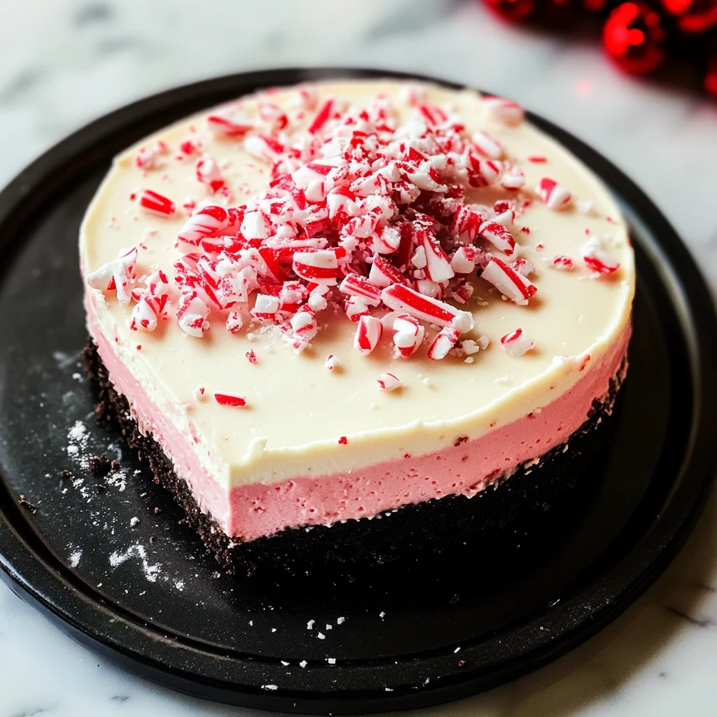 Best Christmas Peppermint Cheesecake