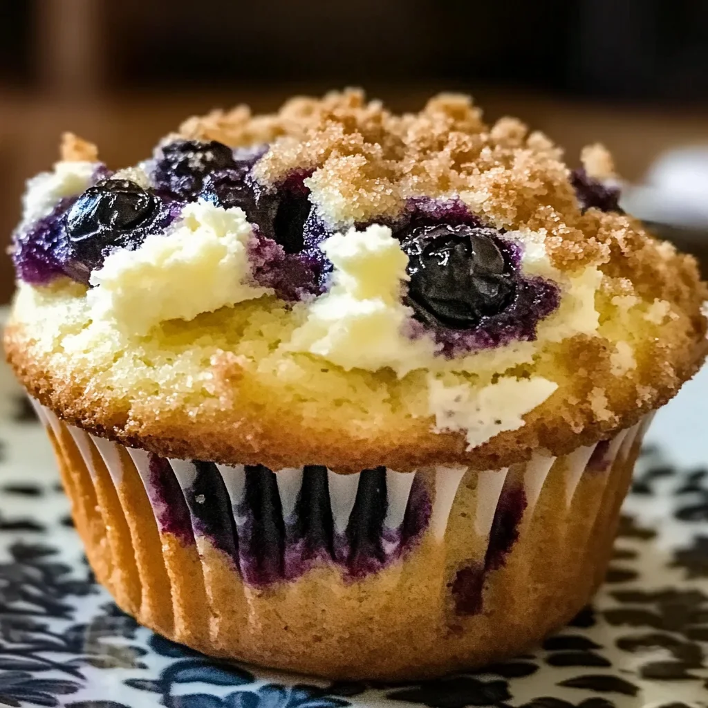 Blueberry Cream Cheese Muffins Recipe