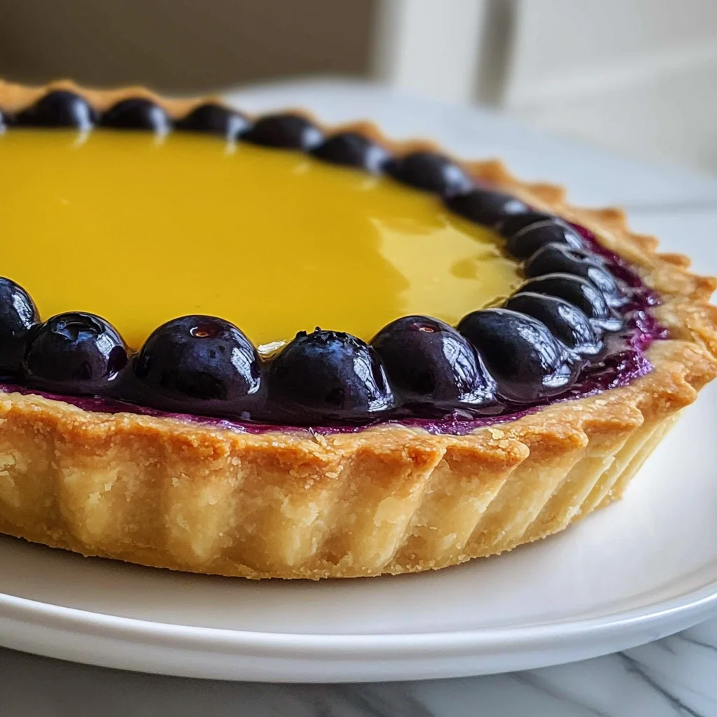 Blueberry–Lemon Curd Tart