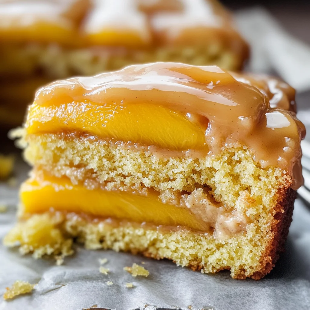 Brown Sugar Peach Cake