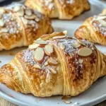 Buttery Almond Croissants with Crunchy Topping
