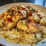 Chicken Scampi with Garlic Parmesan Rice