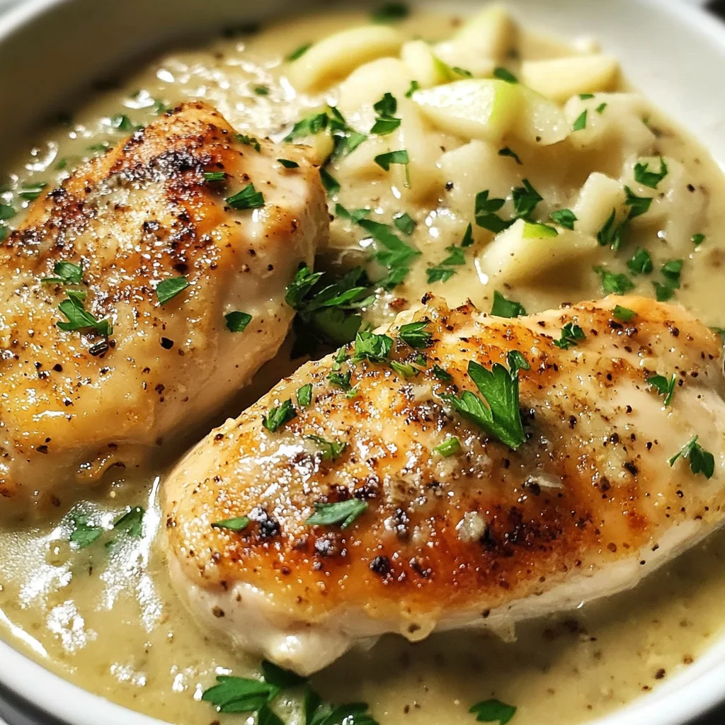 Chicken in White apple vinegar Sauce