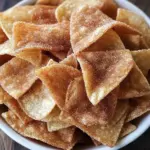 Cinnamon Sugar Tortilla Chips (Oven Baked)