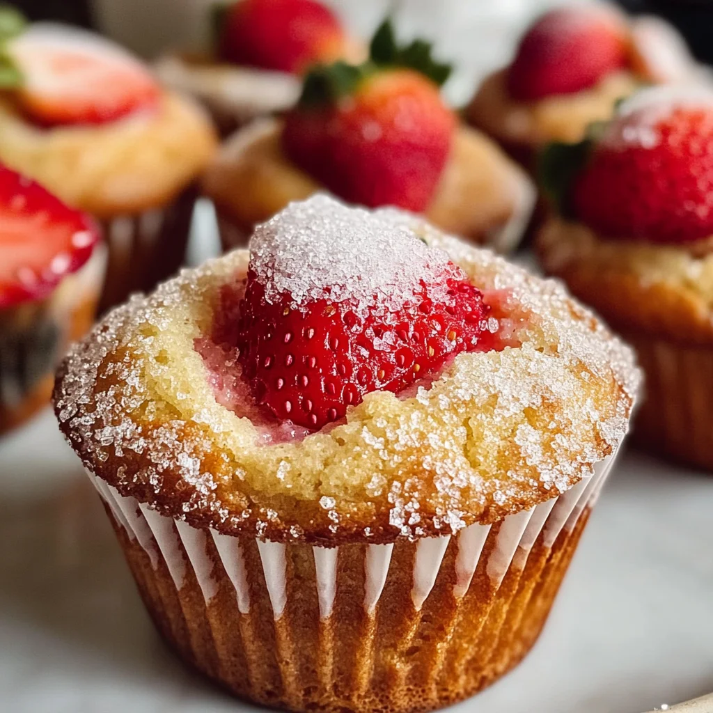 Classic Strawberry Ricotta Muffins