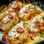 Creamy Pepperoncini Chicken Skillet Recipe - Quick & Easy