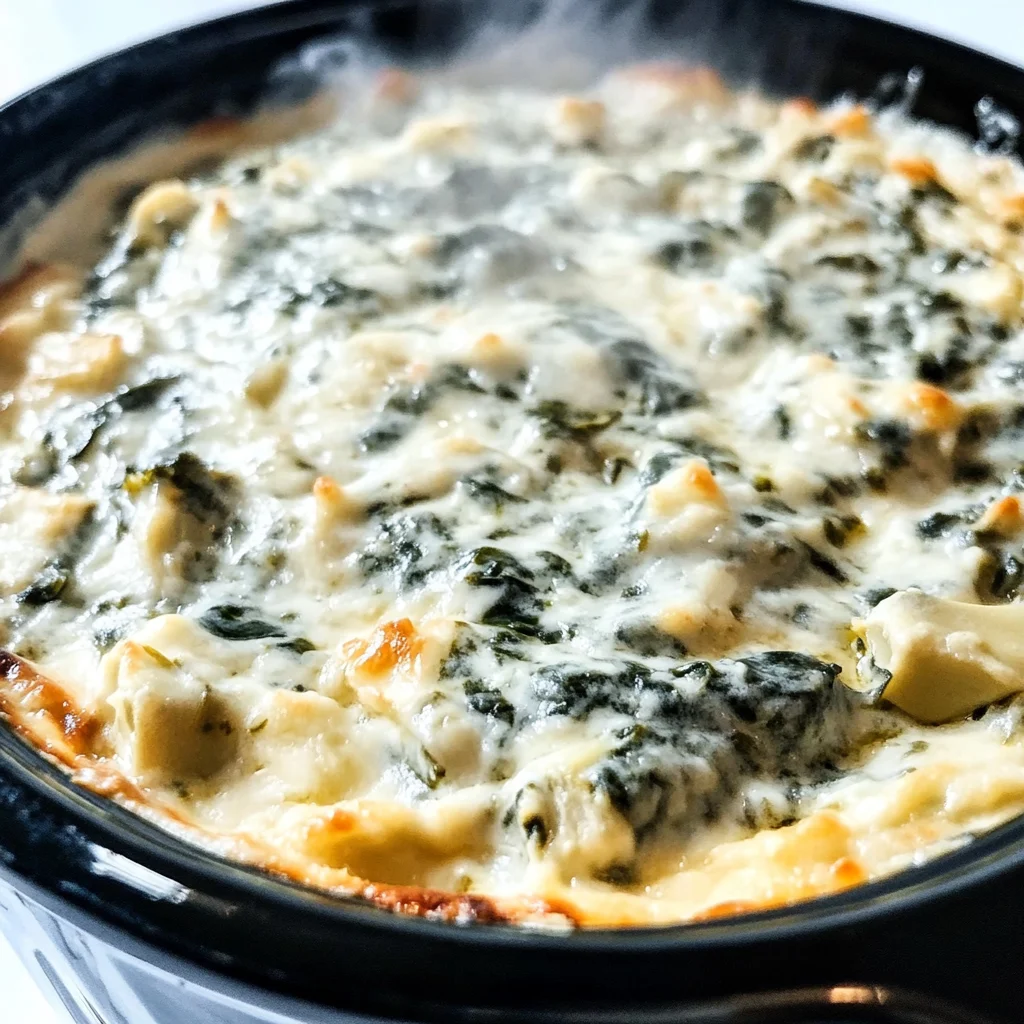 Crock Pot Spinach Artichoke Dip