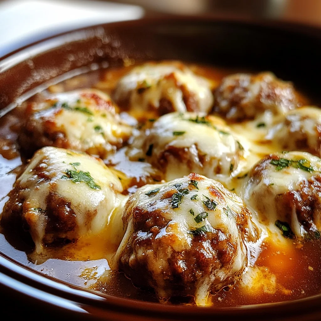 Crockpot French Onion Meatballs: 5 Steps to Comfort Bliss