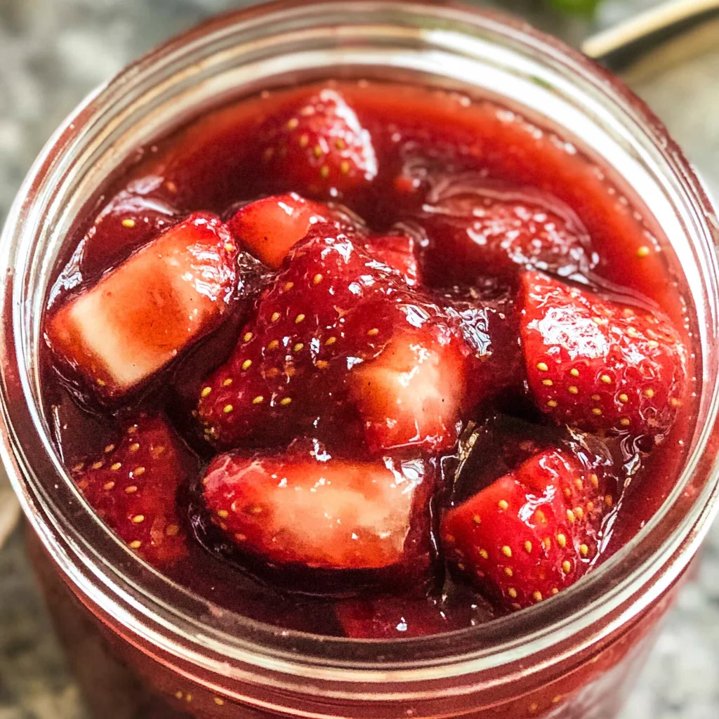 Easy homemade strawberry sauce