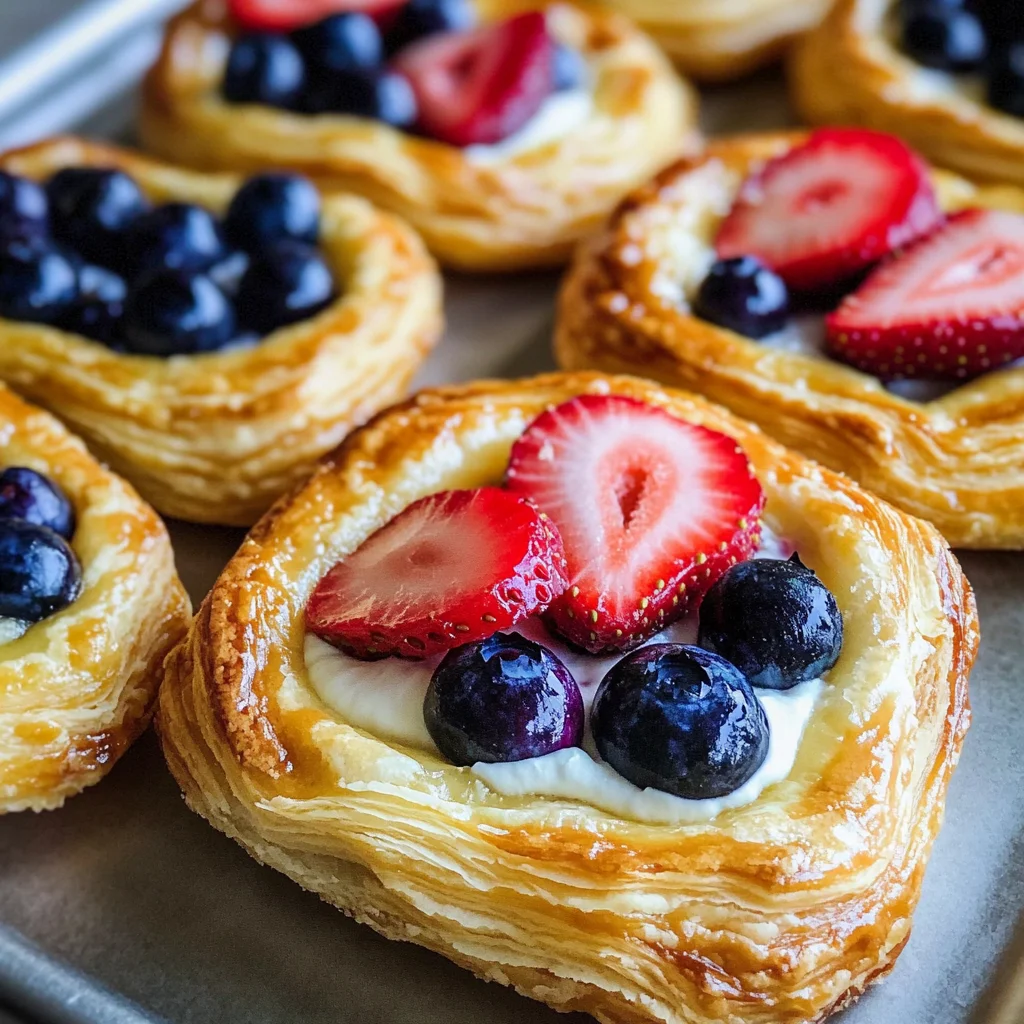 Fruit and Cream Cheese Danish Pastry
