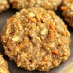 Healthy Carrot Cake Oatmeal Cookies