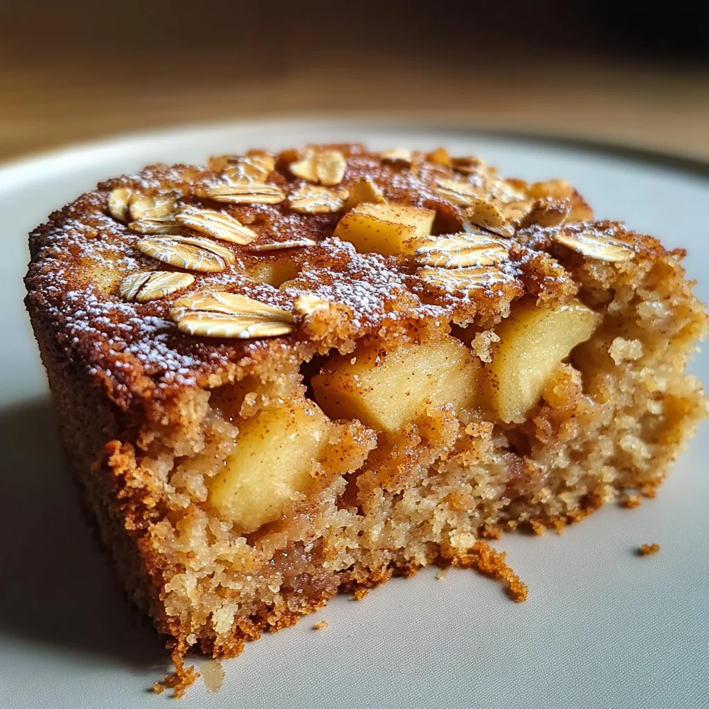 Healthy Oatmeal Apple Cake