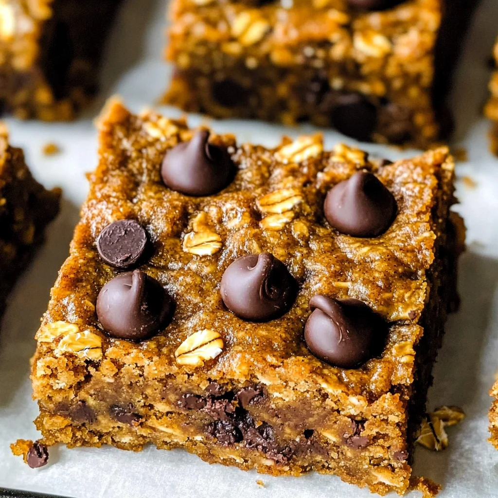 Healthy Pumpkin Oatmeal Bars