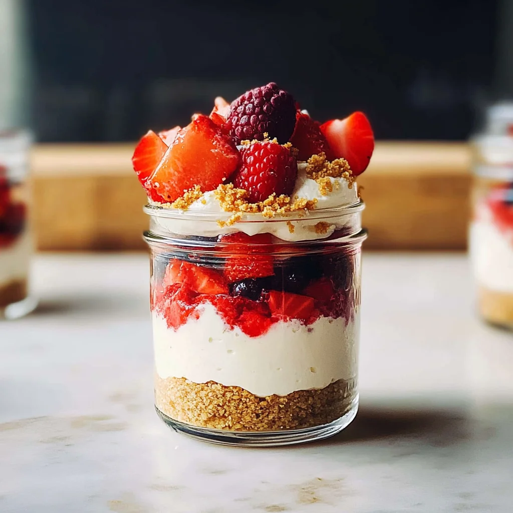 High Protein Cheesecake Jars Recipe