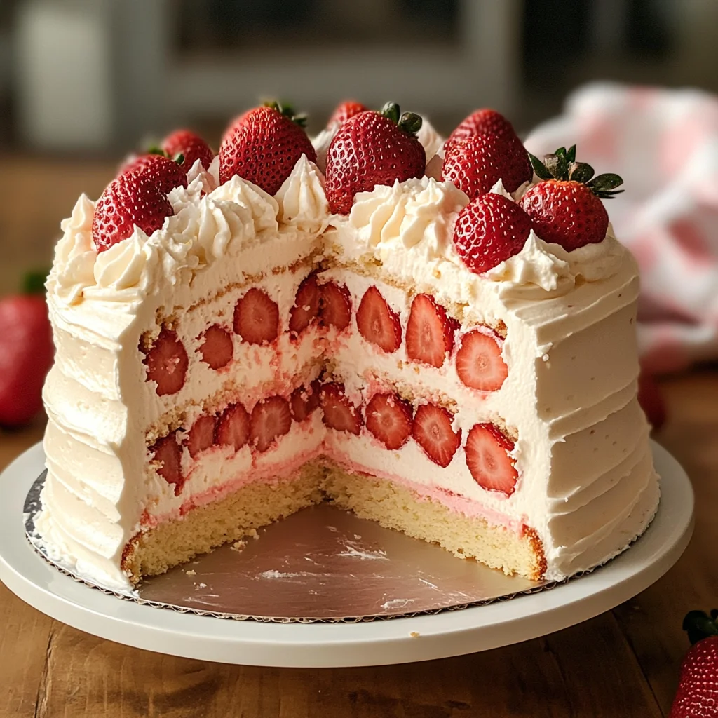 Homemade Strawberry Cake