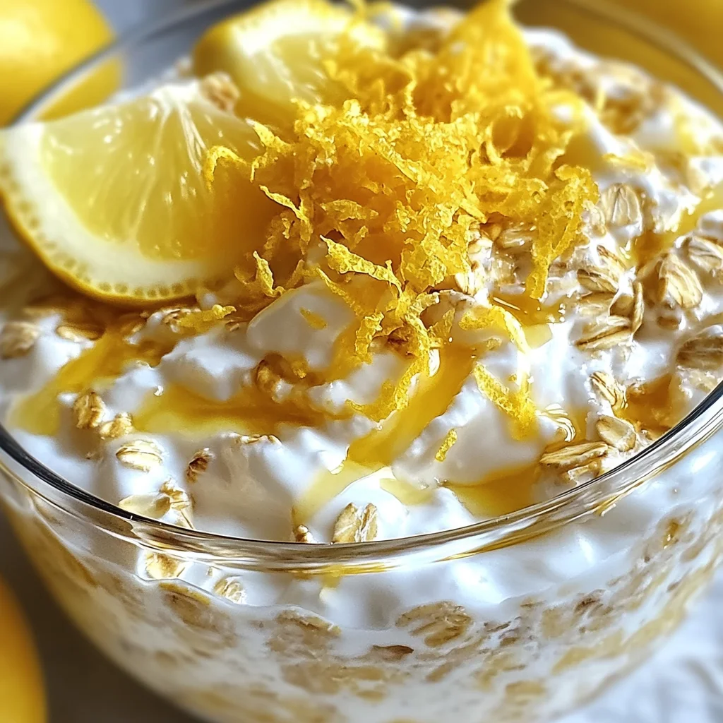 Lemon Cheesecake Overnight Oats