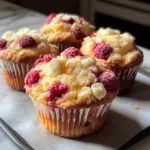 Lemon Raspberry White Chocolate Muffins