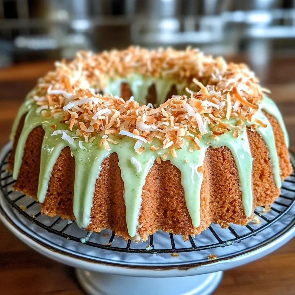 Mini Coconut Lime Bundt Cakes