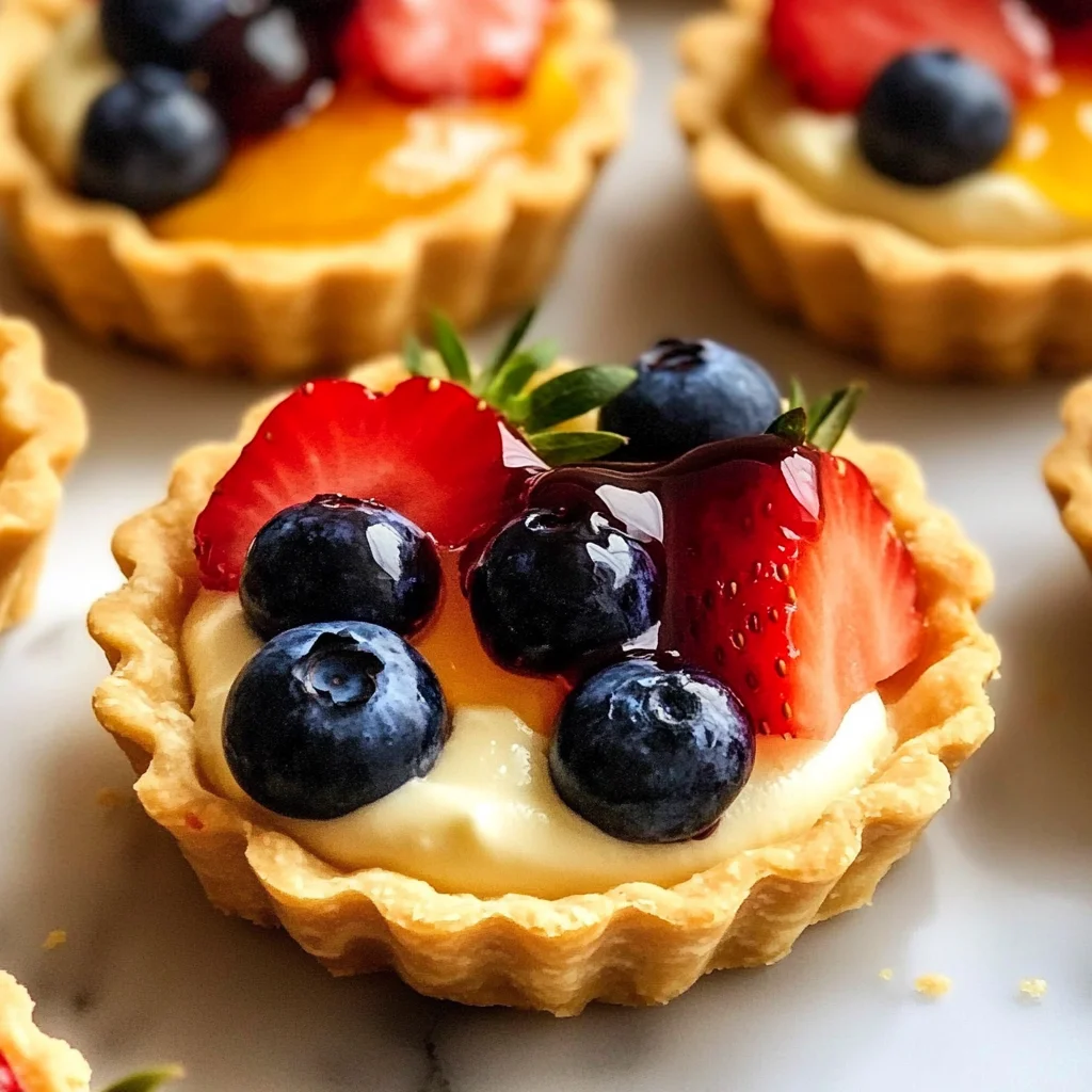Mini Fruit Tarts With Pastry Cream