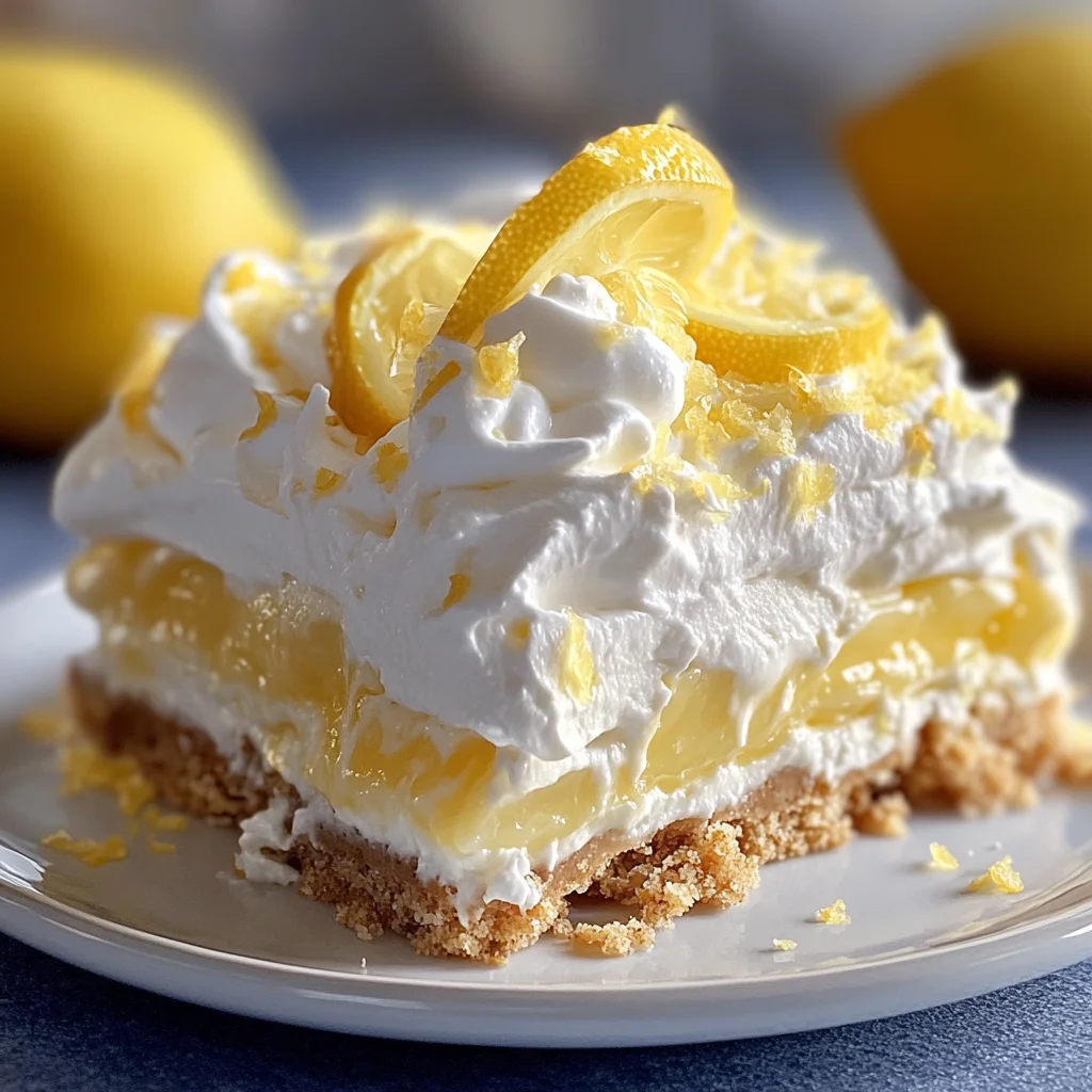 No-Bake Lemon Lasagna Dessert : Creamy, Zesty & Perfect for Spring
