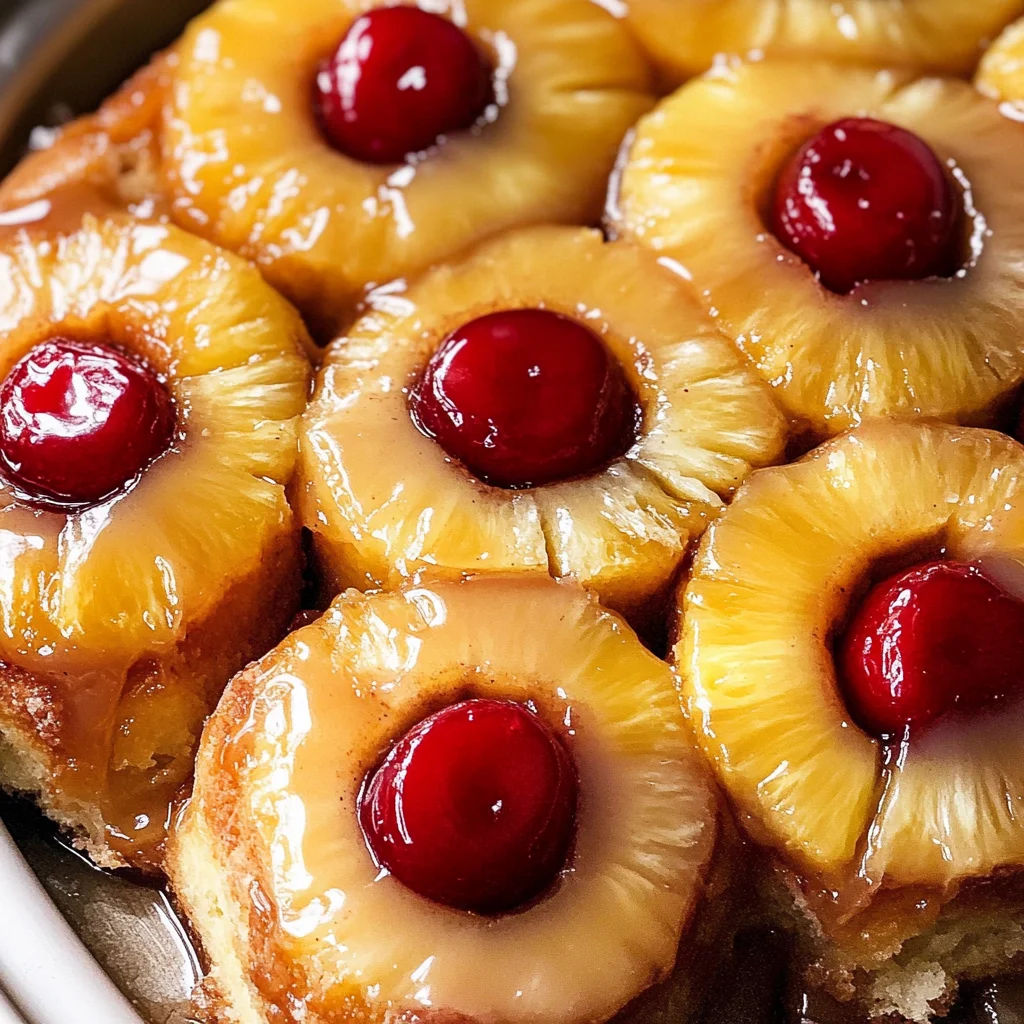 Pineapple Upside Down Cinnamon Rolls