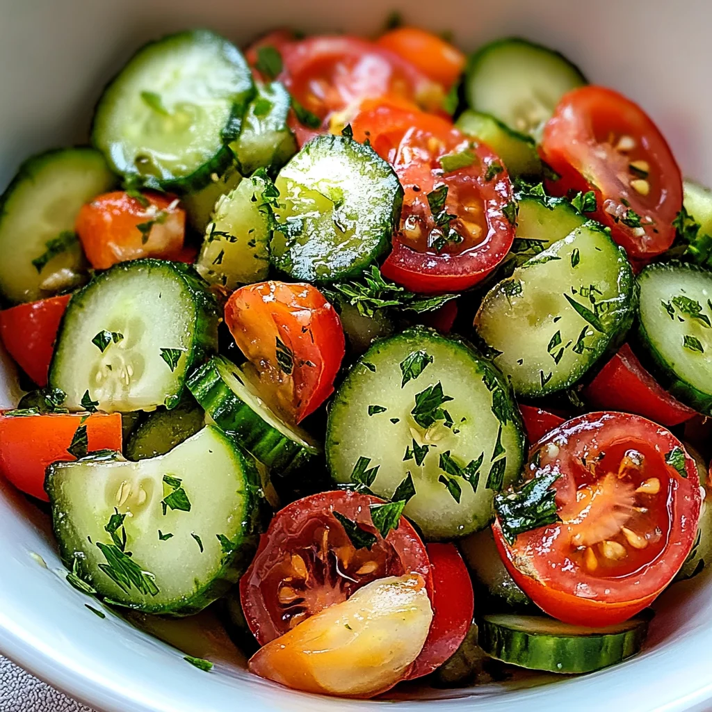 Refreshing Cucumber Tomato Salad
