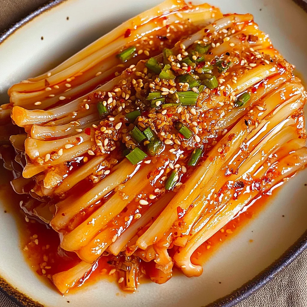 Spicy Enoki Mushrooms