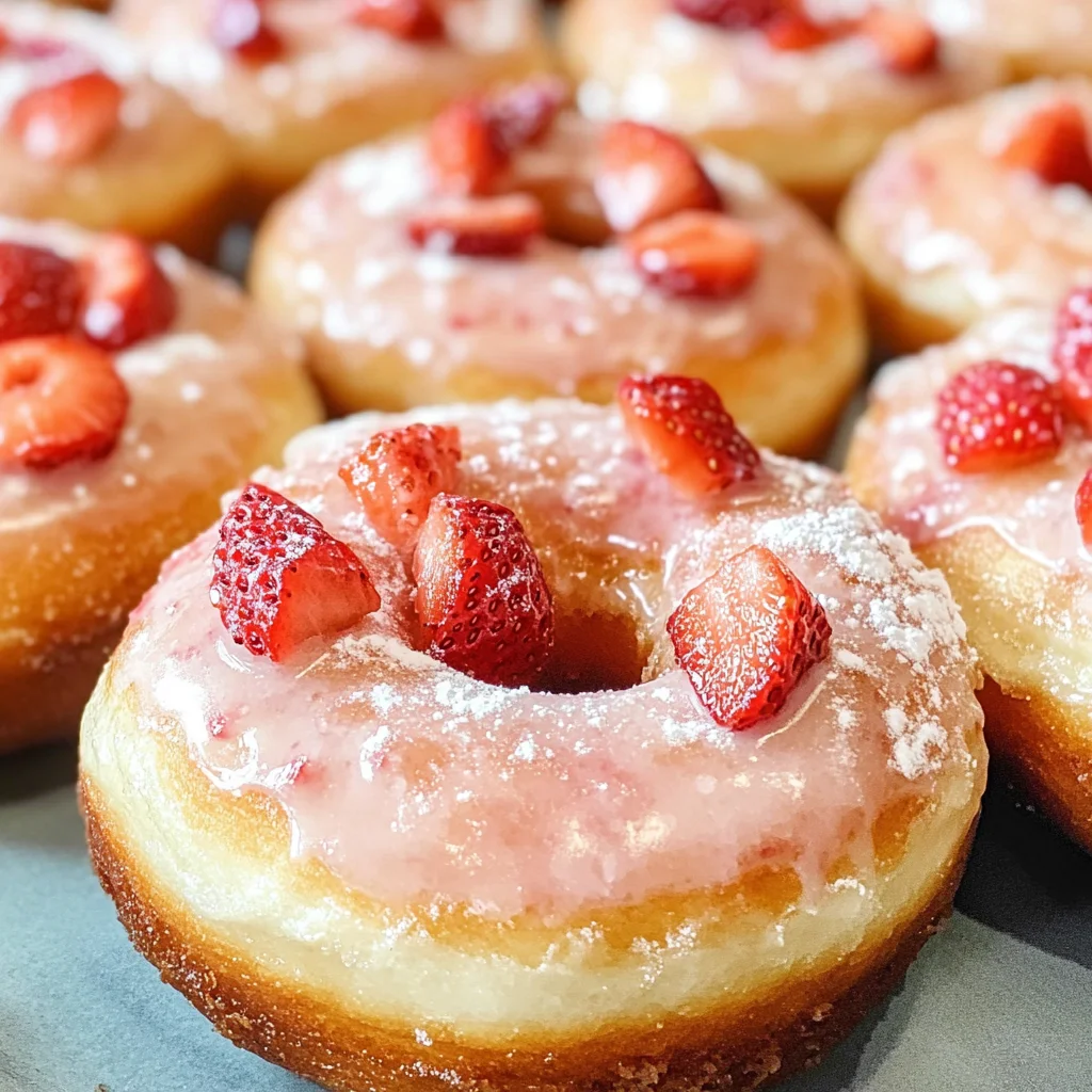 Strawberry Buttermilk Doughnuts Recipe