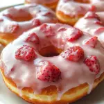 Strawberry Cake Donuts