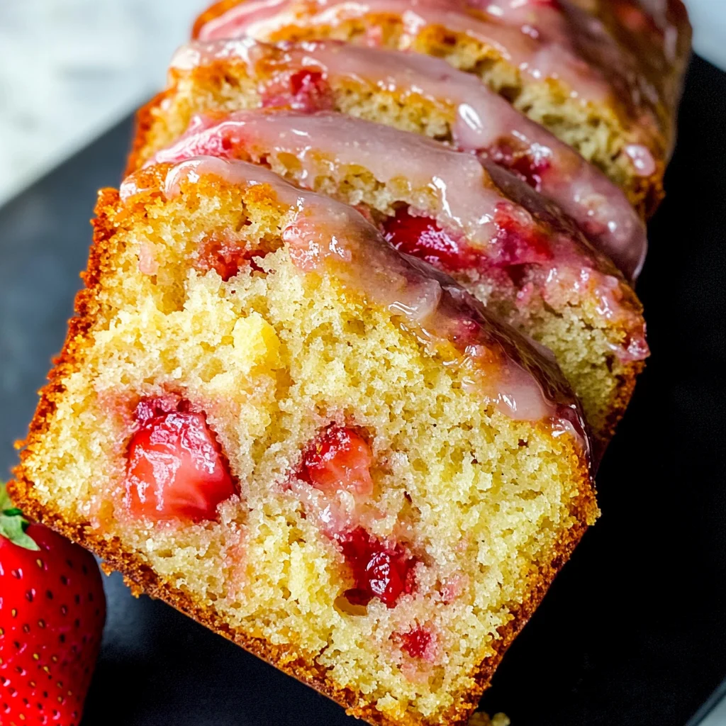 Strawberry Lemonade Quick Bread