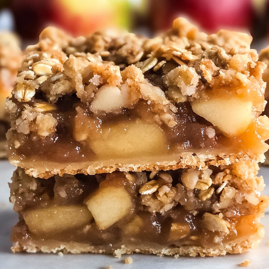 Apple Pie Oatmeal Bars