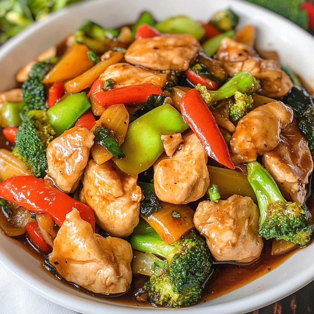 Chicken with Mixed Vegetable Stir Fry