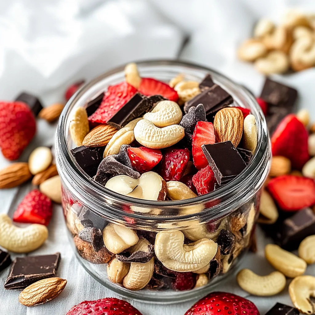 Dark Chocolate Trail Mix Recipe {Heart Healthy}
