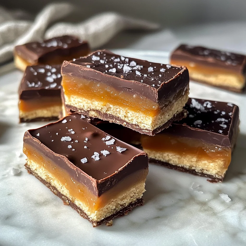 Healthy Twix Bars (Gluten-free) Homemade Recipe
