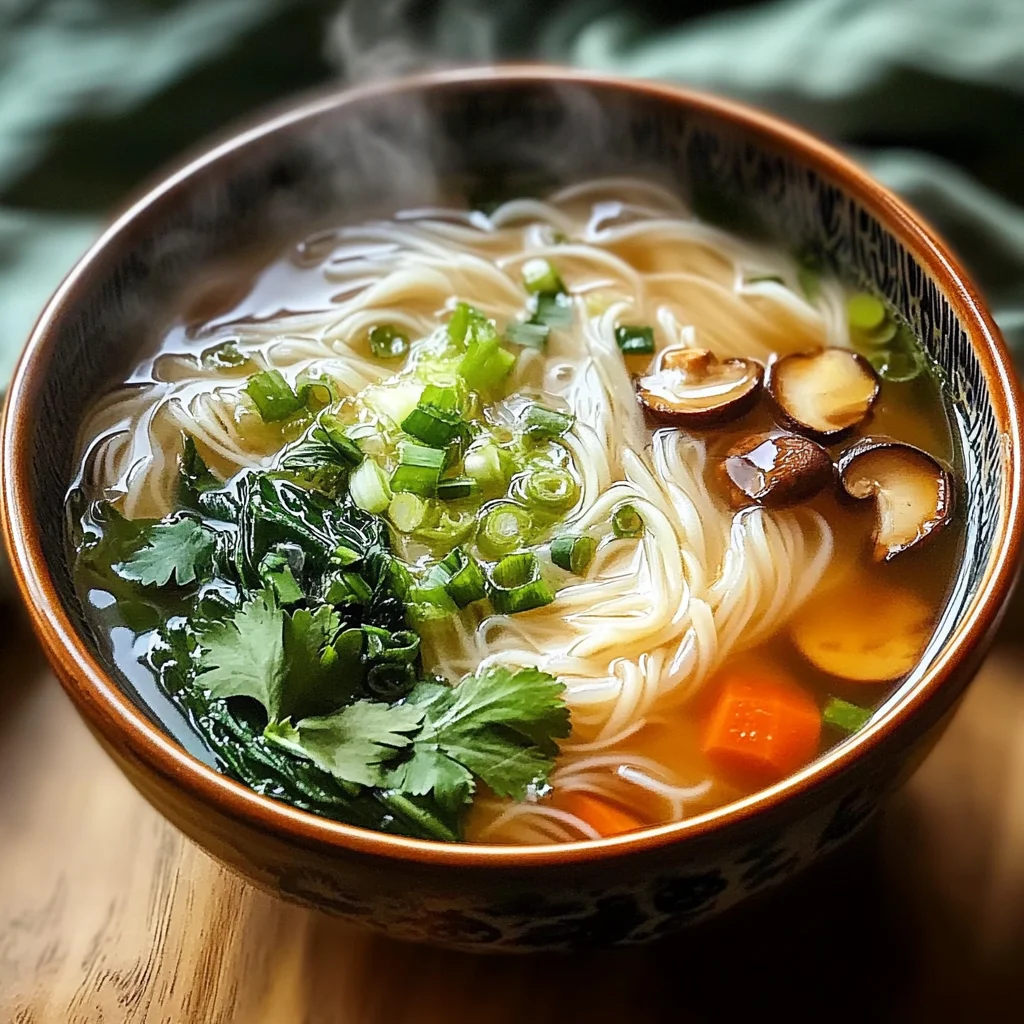 Nourish Your Soul with Healing Ginger Garlic Broth & Noodles