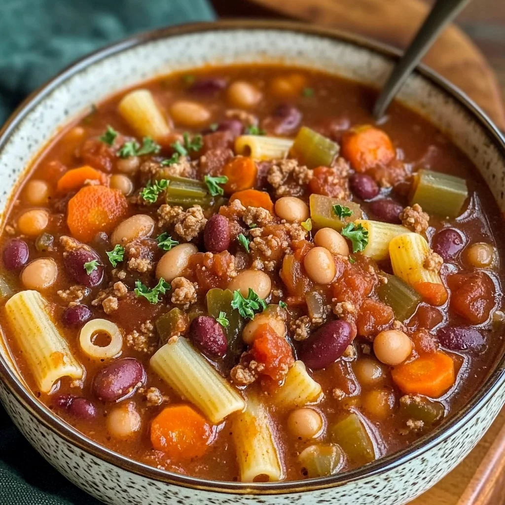Olive Garden Copycat Pasta E Fagioli Slow Cooker Soup