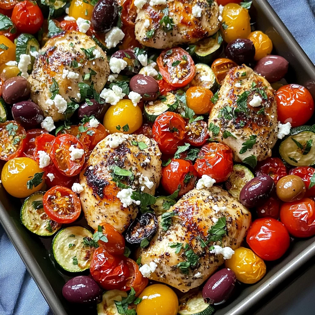 Sheet Pan Greek Chicken and Veggies (Easy One-Pan Meal)