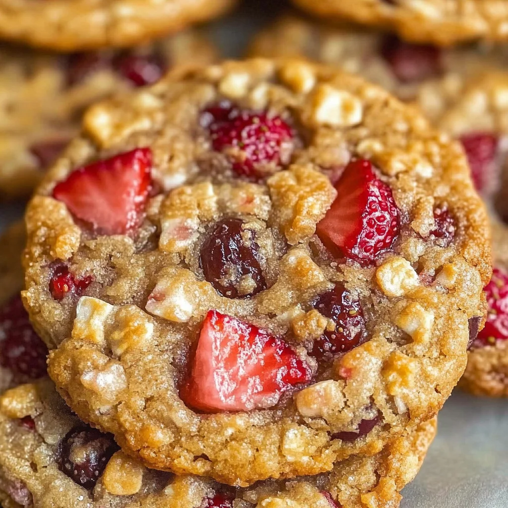 Strawberry Cookies (4 Ingredients)