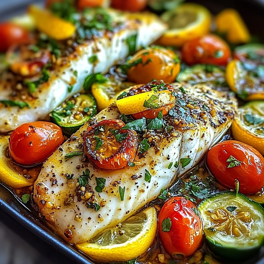 The Best Mediterranean Baked Fish! Easy